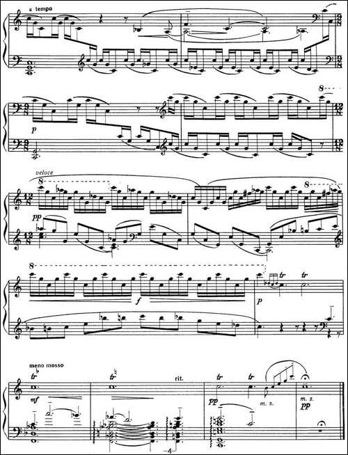 拉赫玛尼诺夫 音画练习曲2 Etudes tableaux Op.33 No.2-钢琴谱