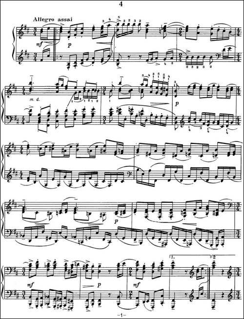 拉赫玛尼诺夫 音画练习曲12或13 Etudes tableaux Op.39 No.4-钢琴谱