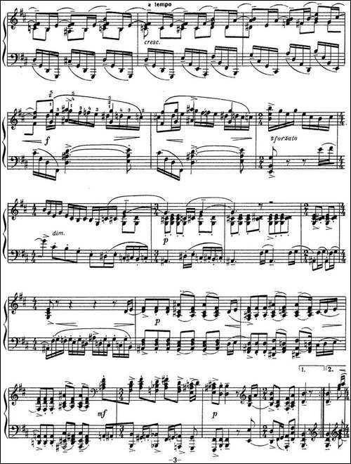 拉赫玛尼诺夫 音画练习曲12或13 Etudes tableaux Op.39 No.4-钢琴谱