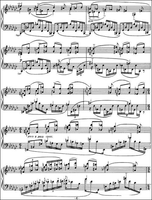 拉赫玛尼诺夫 音画练习曲13或14 Etudes tableaux Op.39 No.5-钢琴谱