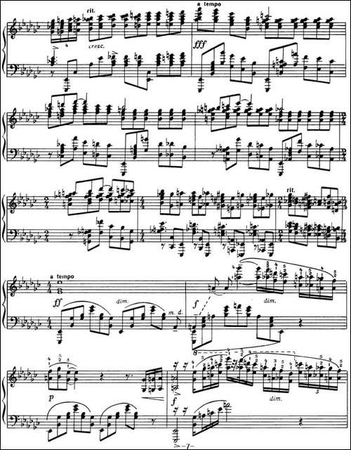 拉赫玛尼诺夫 音画练习曲13或14 Etudes tableaux Op.39 No.5-钢琴谱