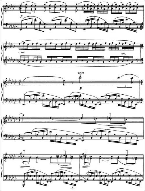 拉赫玛尼诺夫 音画练习曲13或14 Etudes tableaux Op.39 No.5-钢琴谱