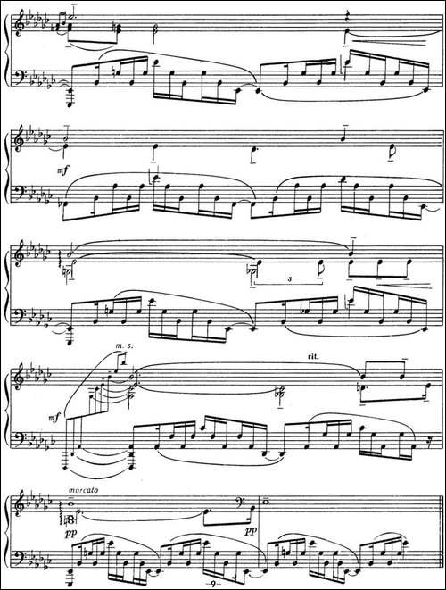 拉赫玛尼诺夫 音画练习曲13或14 Etudes tableaux Op.39 No.5-钢琴谱