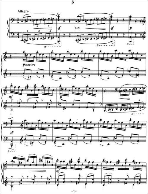 拉赫玛尼诺夫 音画练习曲14或15 Etudes tableaux Op.39 No.6-钢琴谱
