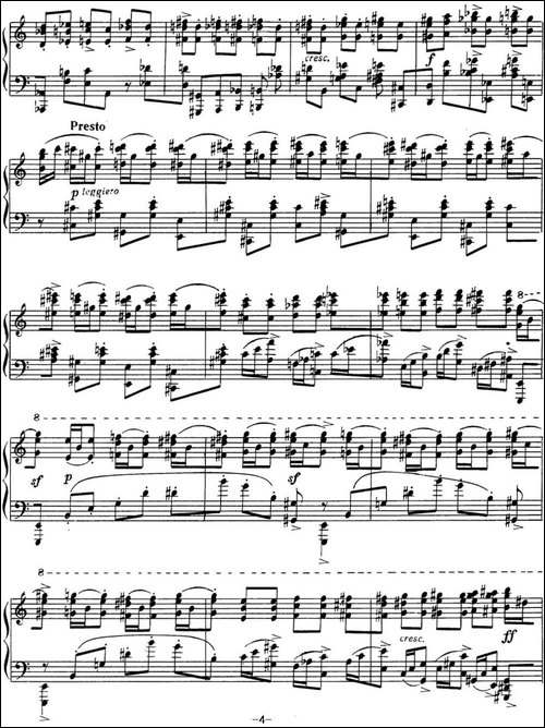 拉赫玛尼诺夫 音画练习曲14或15 Etudes tableaux Op.39 No.6-钢琴谱