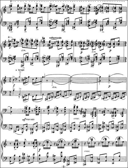 拉赫玛尼诺夫 音画练习曲14或15 Etudes tableaux Op.39 No.6-钢琴谱