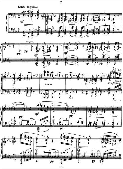 拉赫玛尼诺夫 音画练习曲15或16 Etudes tableaux Op.39 No.7-钢琴谱