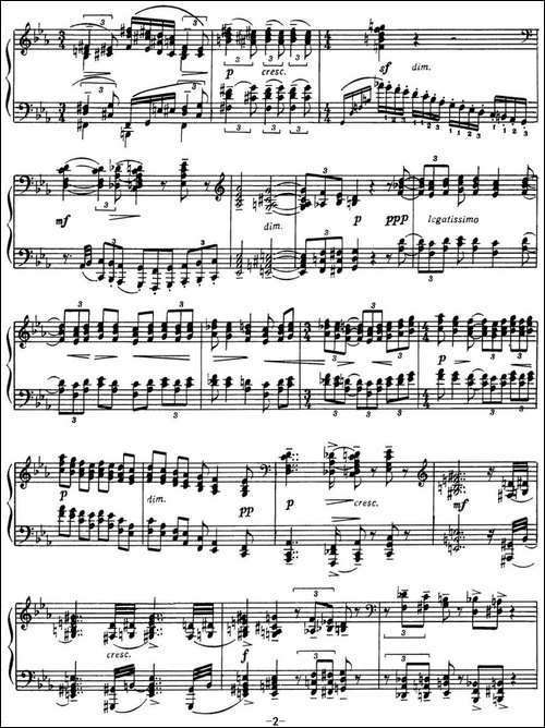 拉赫玛尼诺夫 音画练习曲15或16 Etudes tableaux Op.39 No.7-钢琴谱
