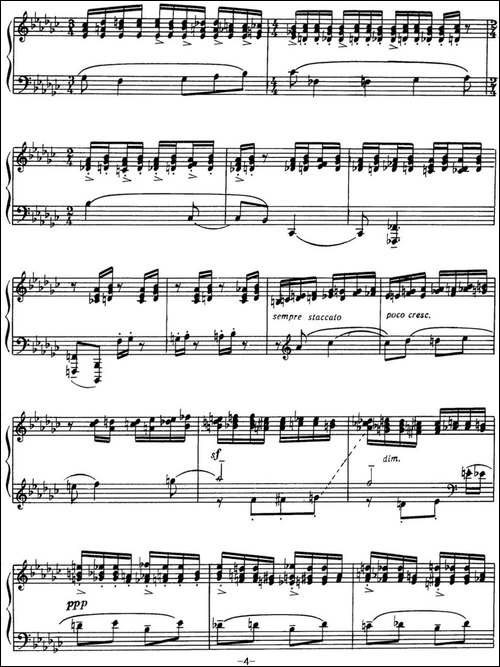 拉赫玛尼诺夫 音画练习曲15或16 Etudes tableaux Op.39 No.7-钢琴谱