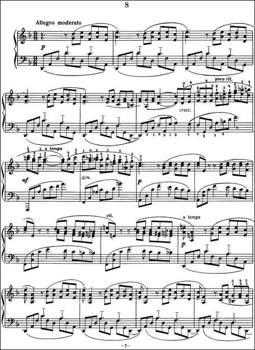 拉赫玛尼诺夫 音画练习曲16或17 Etudes tableaux Op.39 No.8-钢琴谱