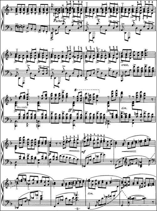 拉赫玛尼诺夫 音画练习曲16或17 Etudes tableaux Op.39 No.8-钢琴谱