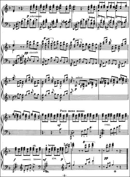 拉赫玛尼诺夫 音画练习曲16或17 Etudes tableaux Op.39 No.8-钢琴谱