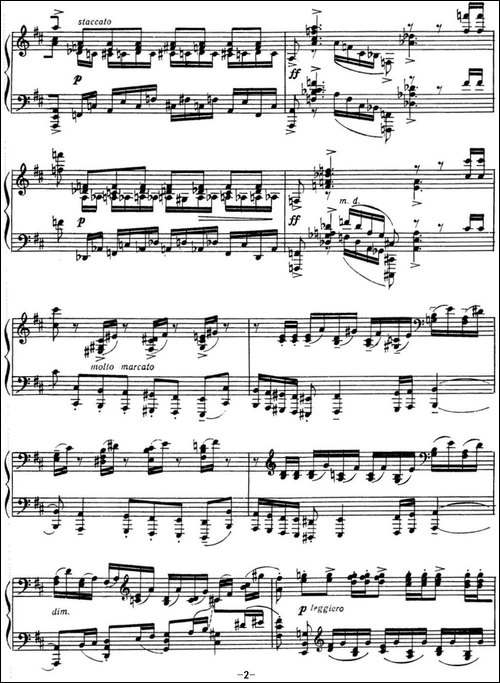 拉赫玛尼诺夫 音画练习曲17或18 Etudes tableaux Op.39 No.9-钢琴谱