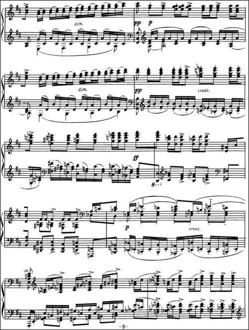 拉赫玛尼诺夫 音画练习曲17或18 Etudes tableaux Op.39 No.9-钢琴谱