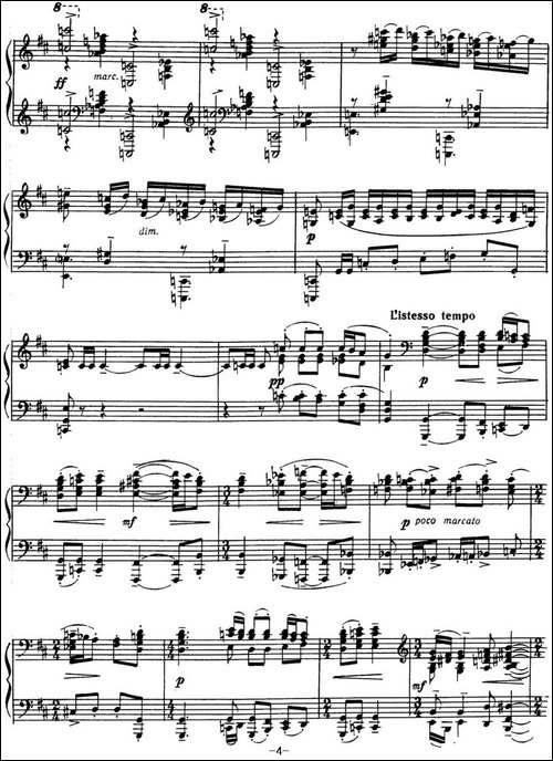 拉赫玛尼诺夫 音画练习曲17或18 Etudes tableaux Op.39 No.9-钢琴谱