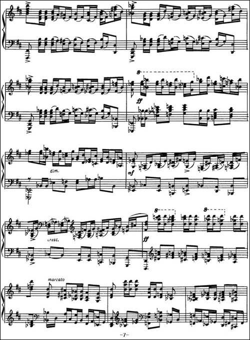 拉赫玛尼诺夫 音画练习曲17或18 Etudes tableaux Op.39 No.9-钢琴谱