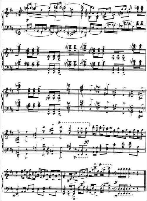 拉赫玛尼诺夫 音画练习曲17或18 Etudes tableaux Op.39 No.9-钢琴谱