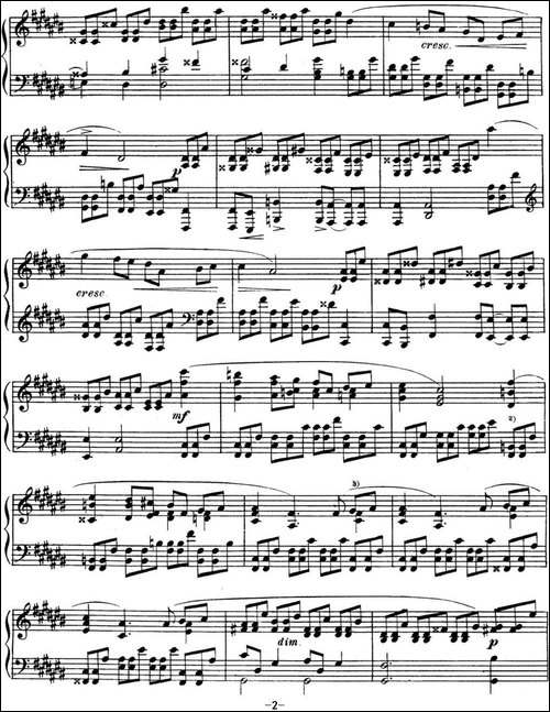 斯克里亚宾 钢琴练习曲 Op.8 No.1 Alexander Scriabin Etudes-钢琴谱
