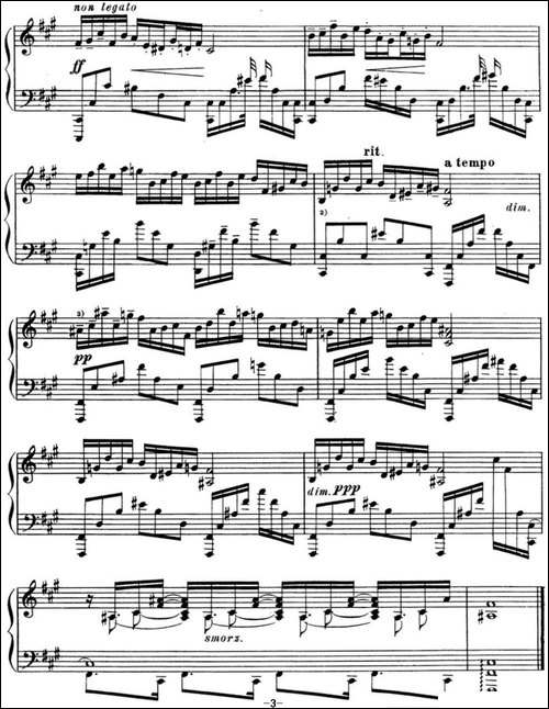 斯克里亚宾 钢琴练习曲 Op.8 No.2 Alexander Scriabin Etudes-钢琴谱