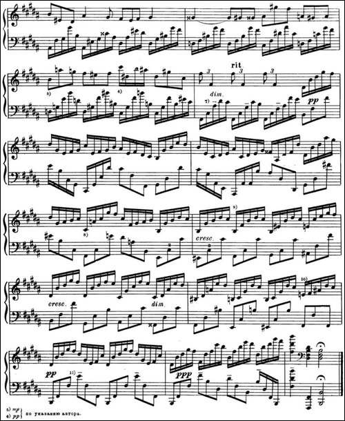 斯克里亚宾 钢琴练习曲 Op.8 No.4 Alexander Scriabin Etudes-钢琴谱