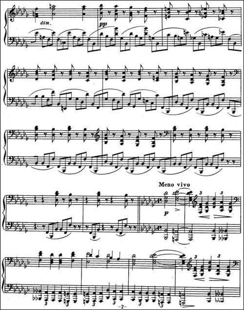 斯克里亚宾 钢琴练习曲 Op.8 No.7 Alexander Scriabin Etudes-钢琴谱
