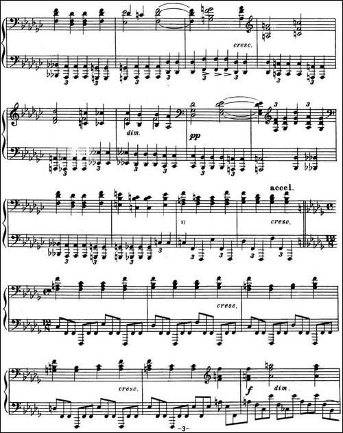 斯克里亚宾 钢琴练习曲 Op.8 No.7 Alexander Scriabin Etudes-钢琴谱