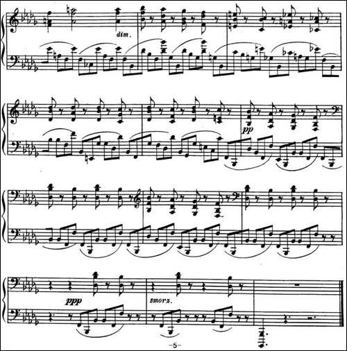 斯克里亚宾 钢琴练习曲 Op.8 No.7 Alexander Scriabin Etudes-钢琴谱