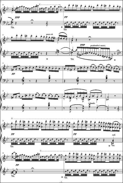 匈牙利狂想曲第3号-钢琴谱