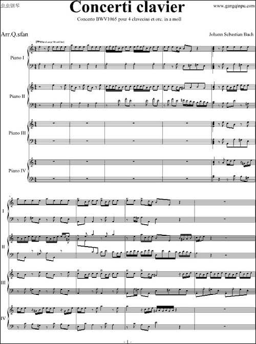 Concerti clavier.-钢琴谱