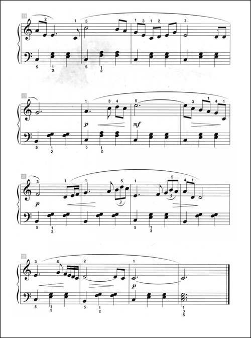 小夜曲-儿童古典钢琴小品-钢琴谱