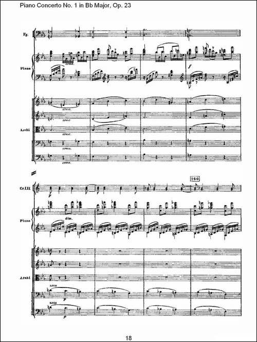 Bb大调第一钢琴协奏曲,Op.23第三乐章-一-钢琴谱