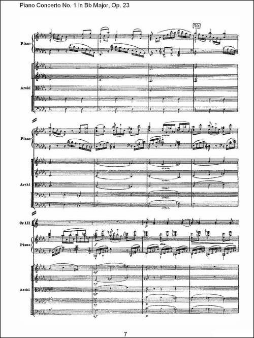 Bb大调第一钢琴协奏曲,Op.23第三乐章-一-钢琴谱