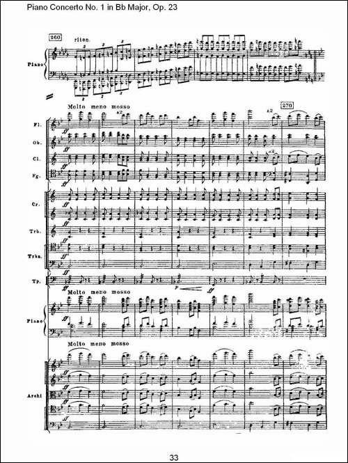 Bb大调第一钢琴协奏曲,Op.23第三乐章-二-钢琴谱