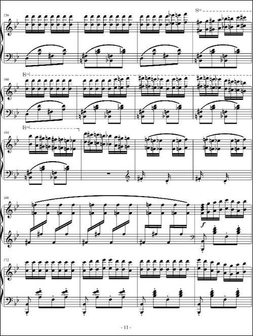 匈牙利狂想曲第6号-钢琴谱
