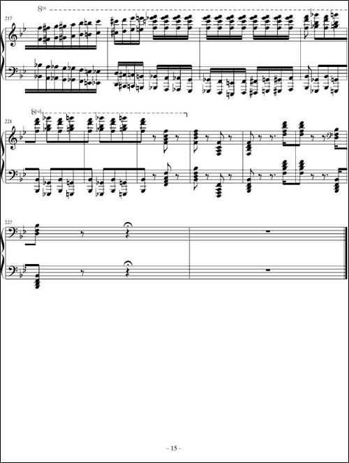 匈牙利狂想曲第6号-钢琴谱