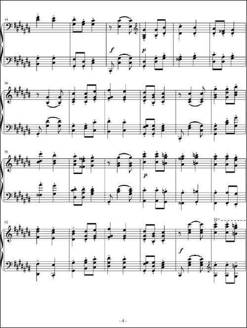 匈牙利狂想曲第6号-钢琴谱