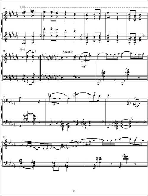 匈牙利狂想曲第6号-钢琴谱