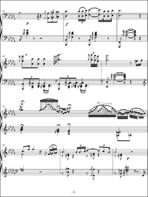 匈牙利狂想曲第6号-钢琴谱
