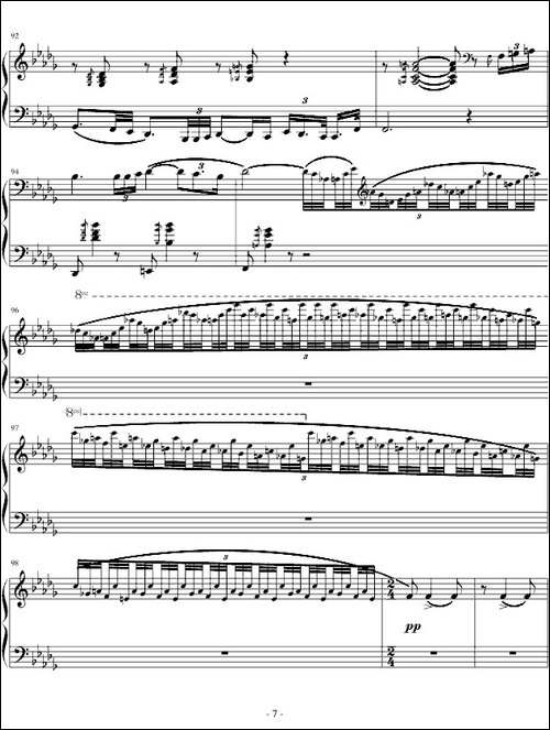 匈牙利狂想曲第6号-钢琴谱