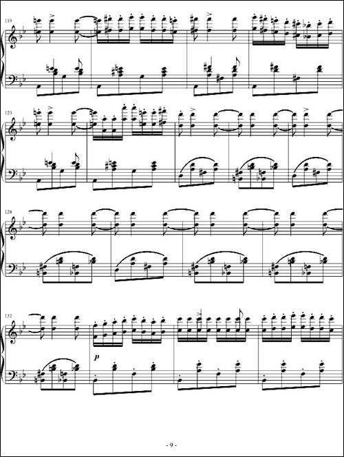 匈牙利狂想曲第6号-钢琴谱