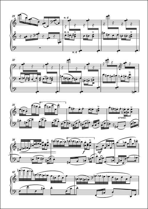 第十六钢琴奏鸣曲-Piano Sonata No.16-葛清作曲-钢琴谱