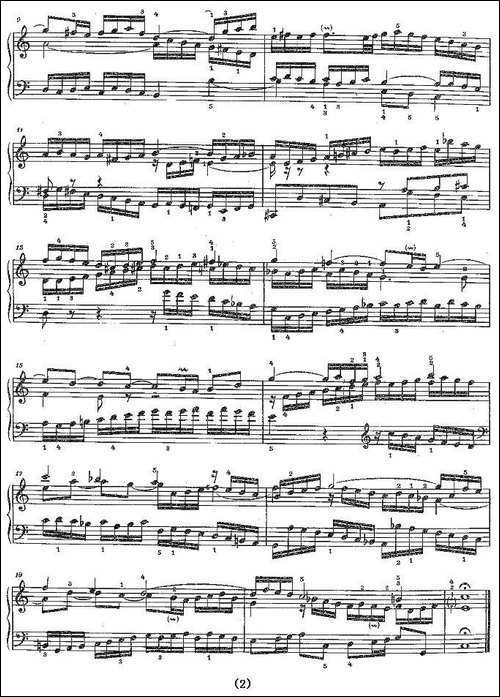 Sinfonia 1 BWV-787-钢琴谱