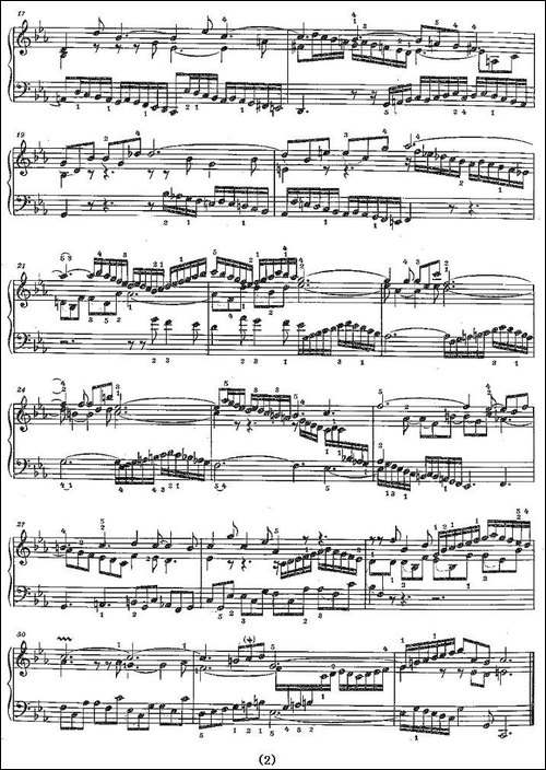Sinfonia 2 BWV-788-钢琴谱