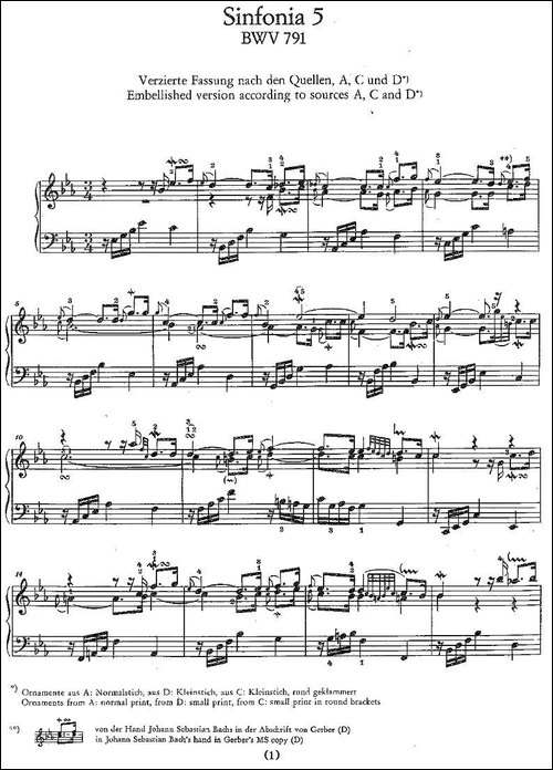 Sinfonia 5 BWV-791-钢琴谱