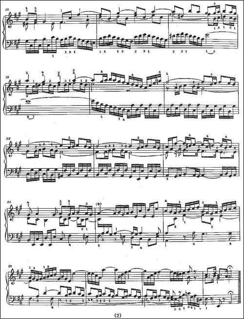 Sinfonia 12 BWV-798-钢琴谱