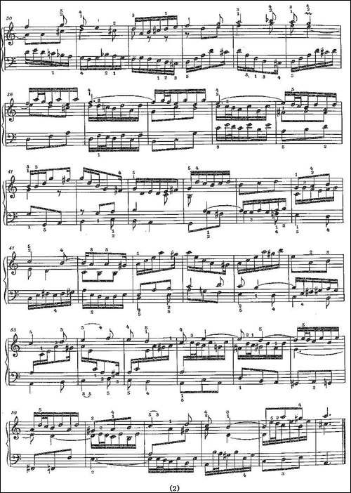 Sinfonia 13 BWV-799-钢琴谱