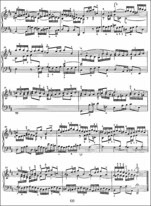 Sinfonia 3 BWV-789-钢琴谱