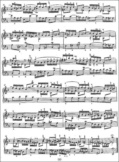 Sinfonia 4 BWV-790-钢琴谱