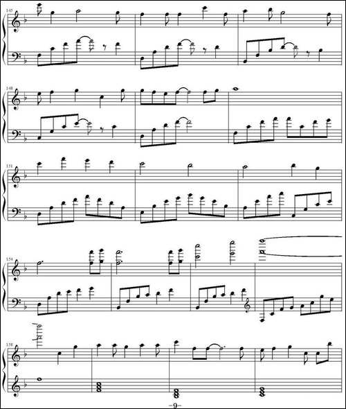 letter song-钢琴谱