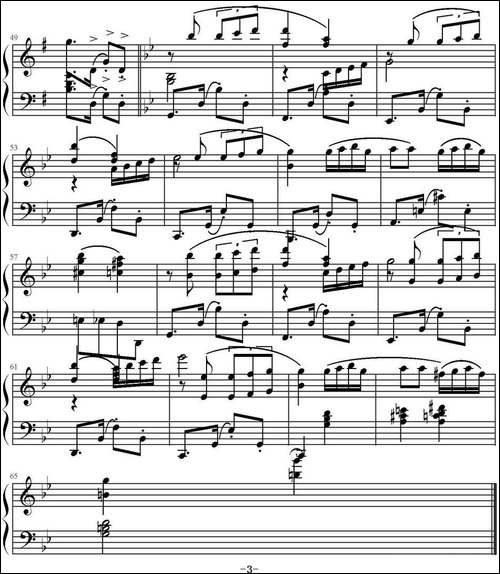 Por Una Cabeza-一步之遥-钢琴谱